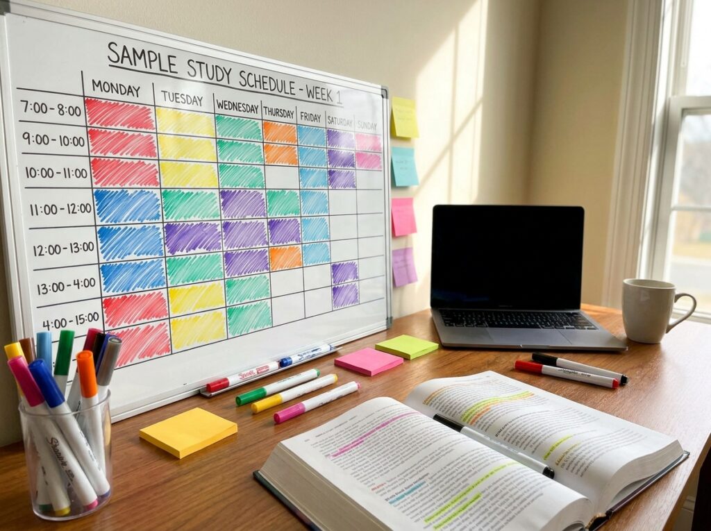 Sample Study Schedule/study mates.