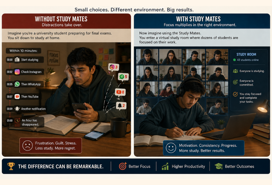 Real-life example, how benefits online study.